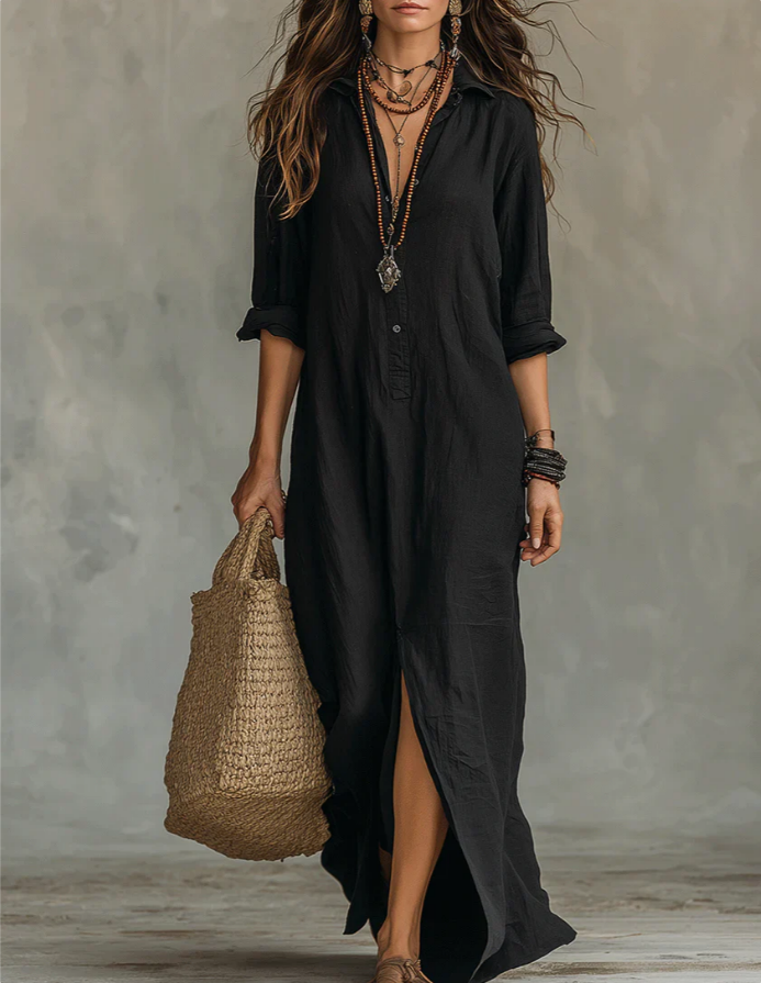 carter|Elegant Silhouette Flattering Maxi Dress