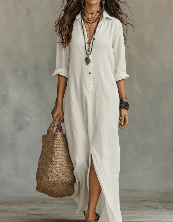 carter|Elegant Silhouette Flattering Maxi Dress