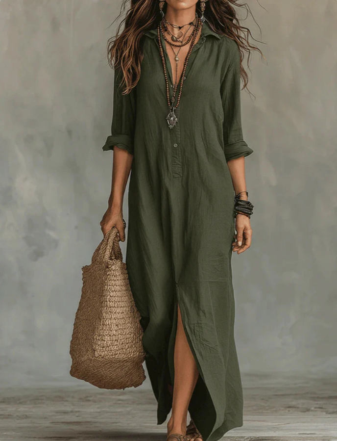 carter|Elegant Silhouette Flattering Maxi Dress
